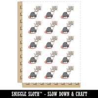 Opossum I've Made a Terrible Mistake Screaming Funny Temporary Tattoo Water Resistant Fake Body Art Set Collection