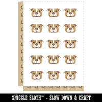 Peeking American Pitbull Terrier Dog Temporary Tattoo Water Resistant Fake Body Art Set Collection (1 Sheet)