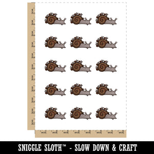Snail with Babies on Shell Mother Father Parenthood Temporary Tattoo Water Resistant Fake Body Art Set Collection