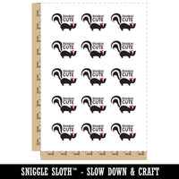 Stinkin Cute Skunk Temporary Tattoo Water Resistant Fake Body Art Set Collection (1 Sheet)