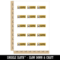 Student Driver Crying Funny Face Temporary Tattoo Water Resistant Fake Body Art Set Collection (1 Sheet)