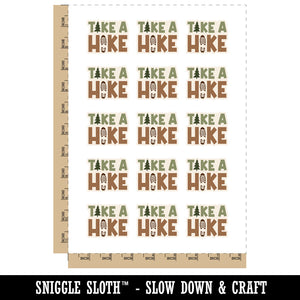 Take a Hike Tree Footprint Temporary Tattoo Water Resistant Fake Body Art Set Collection (1 Sheet)