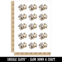 That's A Stretch Pug Dog Funny Temporary Tattoo Water Resistant Fake Body Art Set Collection (1 Sheet)