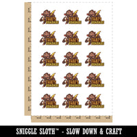 That's Bananas Shocked Surprised Monkey Ape Temporary Tattoo Water Resistant Fake Body Art Set Collection (1 Sheet)