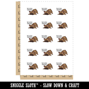 You're Onto Something Brindle French Bulldog Sniffing Temporary Tattoo Water Resistant Fake Body Art Set Collection
