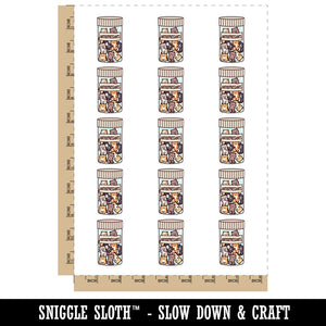 Antidepressants Cats in Pill Bottle Temporary Tattoo Water Resistant Fake Body Art Set Collection (1 Sheet)