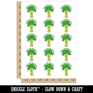 Broccoli I Don't Like You Either Temporary Tattoo Water Resistant Fake Body Art Set Collection (1 Sheet)