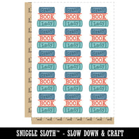 Crazy Book Lady Temporary Tattoo Water Resistant Fake Body Art Set Collection (1 Sheet)