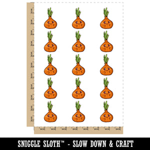 Crying Cartoon Whole Onion Temporary Tattoo Water Resistant Fake Body Art Set Collection (1 Sheet)