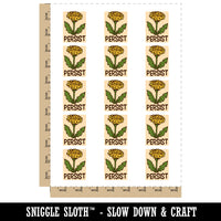 Dandelion Persist Weed Flower Temporary Tattoo Water Resistant Fake Body Art Set Collection (1 Sheet)