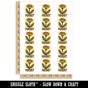 Dandelion Persist Weed Flower Temporary Tattoo Water Resistant Fake Body Art Set Collection (1 Sheet)