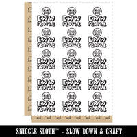 EWW People Temporary Tattoo Water Resistant Fake Body Art Set Collection (1 Sheet)