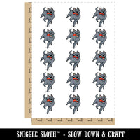 Excited Happy Running Dog Exercise Zoomies Temporary Tattoo Water Resistant Fake Body Art Set Collection (1 Sheet)