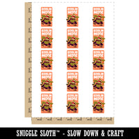 Goblin Mode Lifestyle Funny Fantasy Slob Food Temporary Tattoo Water Resistant Fake Body Art Set Collection (1 Sheet)