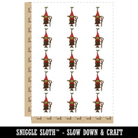 Goblin Sprout Witch Mage Wizard Druid Temporary Tattoo Water Resistant Fake Body Art Set Collection (1 Sheet)