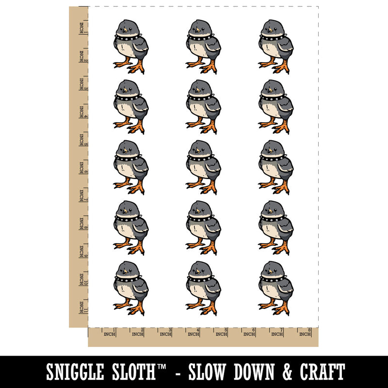 Goth Chick Emo Baby Chicken Temporary Tattoo Water Resistant Fake Body Art Set Collection (1 Sheet)