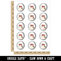 Hamster Running Wheel Temporary Tattoo Water Resistant Fake Body Art Set Collection (1 Sheet)