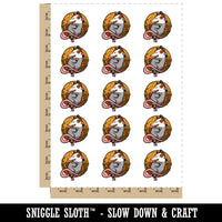 Happy Harvest Opossum Bed Of Flowers Temporary Tattoo Water Resistant Fake Body Art Set Collection (1 Sheet)