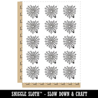 Heart Spider Web Temporary Tattoo Water Resistant Fake Body Art Set Collection (1 Sheet)