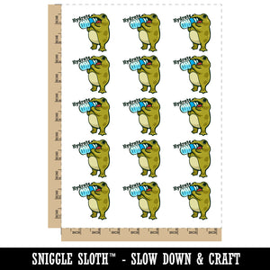 Hydrate Frog with Water Bottle Temporary Tattoo Water Resistant Fake Body Art Set Collection (1 Sheet)