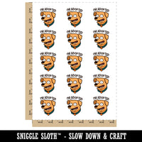 I'm Adopted Funny Dog Pet Temporary Tattoo Water Resistant Fake Body Art Set Collection (1 Sheet)