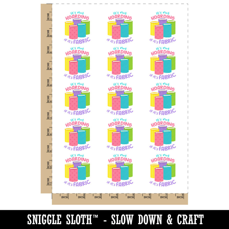 It's Not Hoarding if it's Fabric Sewing Temporary Tattoo Water Resistant Fake Body Art Set Collection (1 Sheet)