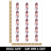 Kawaii Cat Girl with Cats Temporary Tattoo Water Resistant Fake Body Art Set Collection (1 Sheet)