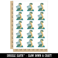 Nessie Is My Bestie Loch Ness Monster Cryptid Temporary Tattoo Water Resistant Fake Body Art Set Collection (1 Sheet)