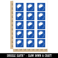 Neurodiversity Mental Disability Autism Accessibility Symbol Icon Temporary Tattoo Water Resistant Fake Body Art Set