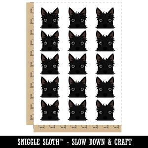 Peeking Scottish Terrier Dog Temporary Tattoo Water Resistant Fake Body Art Set Collection (1 Sheet)