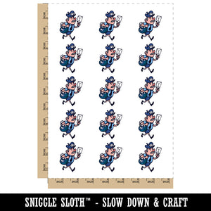 Professional Postman Mailman Carrier Mail Letter Temporary Tattoo Water Resistant Fake Body Art Set Collection (1 Sheet)
