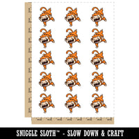 Silly Monkey Doing Handstand Temporary Tattoo Water Resistant Fake Body Art Set Collection (1 Sheet)
