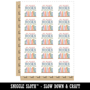 So Many Books So Little Time Temporary Tattoo Water Resistant Fake Body Art Set Collection (1 Sheet)