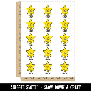 Weird Face Good Star Approval Temporary Tattoo Water Resistant Fake Body Art Set Collection (1 Sheet)