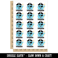 YARRRN Yarn Pirate Temporary Tattoo Water Resistant Fake Body Art Set Collection (1 Sheet)