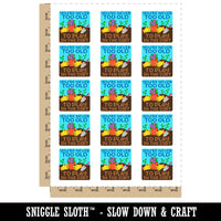 You're Never Too Old to Play in the Dirt Temporary Tattoo Water Resistant Fake Body Art Set Collection (1 Sheet)