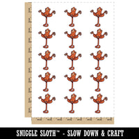 Zen Meditating Monkey Yoga Nirvana Temporary Tattoo Water Resistant Fake Body Art Set Collection (1 Sheet)