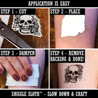 Goth Chick Emo Baby Chicken Temporary Tattoo Water Resistant Fake Body Art Set Collection (1 Sheet)