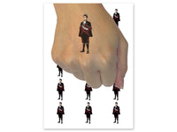 Fairytale Prince Nobility Medieval Fantasy Temporary Tattoo Water Resistant Fake Body Art Set Collection (1 Sheet)