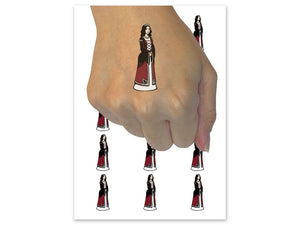 Fairytale Princess Nobility Medieval Fantasy Temporary Tattoo Water Resistant Fake Body Art Set Collection (1 Sheet)