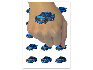 Cartoon Street Racing Car Temporary Tattoo Water Resistant Fake Body Art Set Collection (1 Sheet)