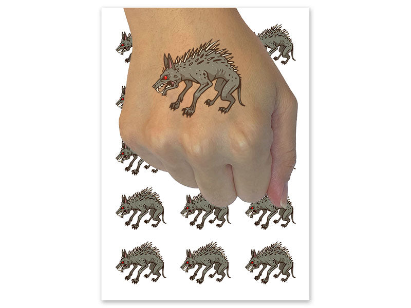 Chupacabra Goat Sucker Cryptid Legendary Creature Temporary Tattoo Water Resistant Fake Body Art Set Collection