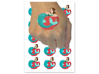 Coffee Tea Mermaid Mug Temporary Tattoo Water Resistant Fake Body Art Set Collection (1 Sheet)