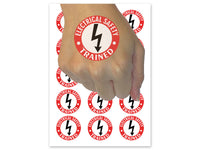 Electrical Safety Trained Professional Electrician Temporary Tattoo Water Resistant Fake Body Art Set Collection