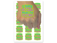 I Have No Idea What I'm Doing Temporary Tattoo Water Resistant Fake Body Art Set Collection (1 Sheet)