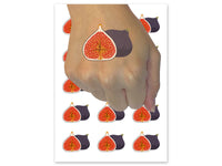 Juicy Open Fig Fruit Seeds Temporary Tattoo Water Resistant Fake Body Art Set Collection (1 Sheet)