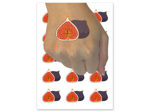Juicy Open Fig Fruit Seeds Temporary Tattoo Water Resistant Fake Body Art Set Collection (1 Sheet)