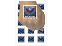 Point Pleasant West Virginia Mothman Cryptid Destination Temporary Tattoo Water Resistant Fake Body Art Set Collection