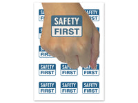 Safety First Professional Job Sign Temporary Tattoo Water Resistant Fake Body Art Set Collection (1 Sheet)