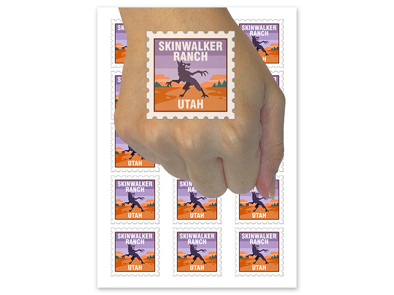 Skinwalker Ranch Utah Cryptid Destination Monster Temporary Tattoo Water Resistant Fake Body Art Set Collection